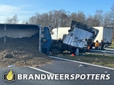 Ongeval A58 links thv hectometerpaal 58,0 nabij Breda