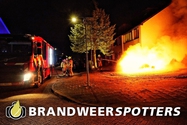 Autobrand Sweelinckstraat in Oosterhout