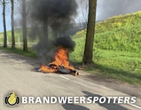 Voertuig in brand (bromfiets) Zandschel in Etten-Leur