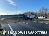 Ongeval A58 links thv hectometerpaal 58,0 nabij Breda
