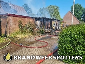 Brand bijgebouw Balladeberg in Roosendaal