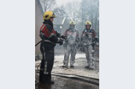 De afscheidsuitruk in 's Gravenmoer op oudejaarsdag