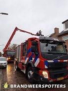 Schoorsteenbrand Hoefkensstraat in Made