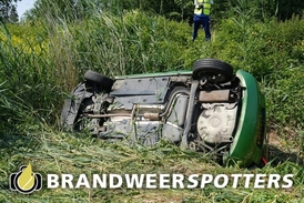 Auto te water Ongeval wegvervoer (Soort THV: Zware THV) A59 Li - Maasroute 104,0 in Raamsdonk