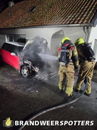 Autobrand Dorpsstraat in Dussen