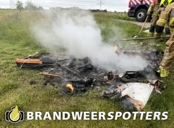Buitenbrand Holderbergsedijk in Kruisland