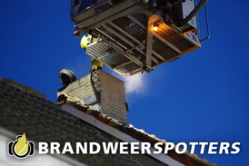 Schoorsteenbrand Dorpsstraat in Goirle (+Video)