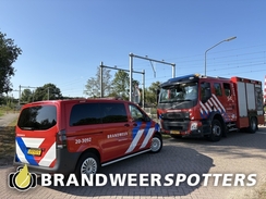 Trein in brand Breda - Tilburg in Dorst