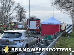 Melding Ongeval wegvervoer (Soort THV: Zware THV) A27 Li 31,7 in Sleeuwijk