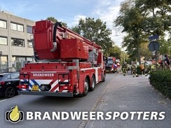 Woningbrand (middel brand) Bergschot in Breda