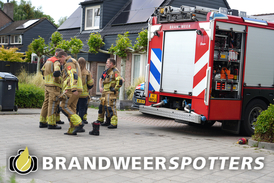Persoon te water Piet Mondriaanstraat in Oosterhout