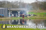 Brand gerucht Oude Spoorbaan in Goirle