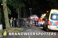Melding Ongeval wegvervoer (Soort THV: Zware THV) Grote Heistraat in Wernhout