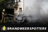 Autobrand Sweelinckstraat in Oosterhout