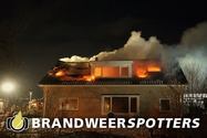 Schoorsteenbrand (grote brand)  BR gebouw Werfkampenseweg in Raamsdonksveer