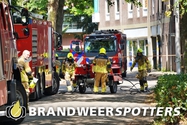 Brand bijgebouw (elektrakast) Landsteinerstraat in Tilburg (+video)