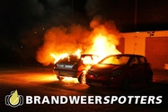 Autobrand Balmerstraat in Oosterhout