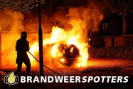 Autobrand Sweelinckstraat in Oosterhout
