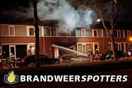 Woningbrand (zeer grote brand) Langenhof in Oosterhout