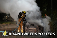 Autobrand Van Leeuwenhoeklaan in Oosterhout