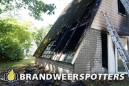 Woningbrand (middel brand) Katjeskelder in Oosterhout