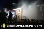 Woningbrand (grote brand) Prins Clausstraat in Oosterhout