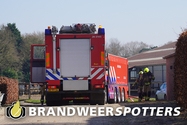 Gebouw in brand (middel brand) Paandijksestraat in Rijsbergen