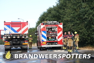 Vrachtwagen in brand Afrit A59 Li - Made 32 96,5 c in Den Hout