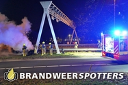 Autobrand A58 links thv hectometerpaal 40,0 nabij Tilburg (+ Video)