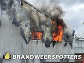 Boerderij in brand (grote brand) (kas) (a Berktweg in Haaren