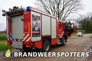 Brand gerucht Oude Spoorbaan in Goirle
