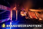 Brand bijgebouw Nieuwe Strumptse Baan in Ulicoten