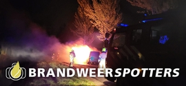Voertuig in brand Kurenpolderweg in Hank