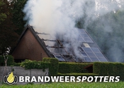 Woningbrand (middel brand) Chaamseweg-Hazenberg in Ulicoten