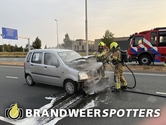 Autobrand Princenhagelaan in Breda
