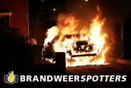 Autobrand Anne Frankplein in Rijen