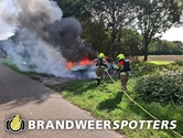 Autobrand Westelaarsestraat in Heerle
