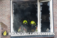 Woningbrand (middel brand) Edisonlaan in Tilburg (+ Video)