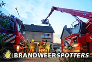 Gebouw in brand Kardinaal de Jongstraat in Rijen