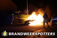 Autobrand Narcissenstraat in Oosterhout