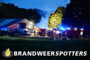 Bosbrand (middel brand) Reuth in Baarle-Nassau