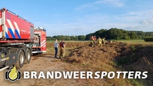 Natuurbrand Drie Weikes in Oud Gastel