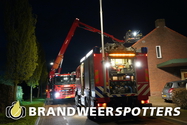 Schoorsteenbrand Herlaerstraat in Hilvarenbeek (+Video)