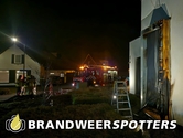 Gebouw in brand Molenplein in Made