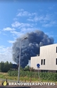 Industriebrand (zeer grote brand) Transportweg in Udenhout