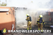 Brand bijgebouw De Volmolen in Goirle (+Video)