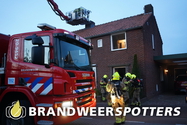 Schoorsteenbrand Herlaerstraat in Hilvarenbeek (+Video)