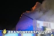 Woningbrand (middel brand) Henriette Roland Holststraat in Oosterhout
