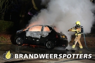 Autobrand Bredaseweg in Oosterhout