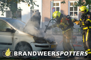 Autobrand Sluisweg in Dongen